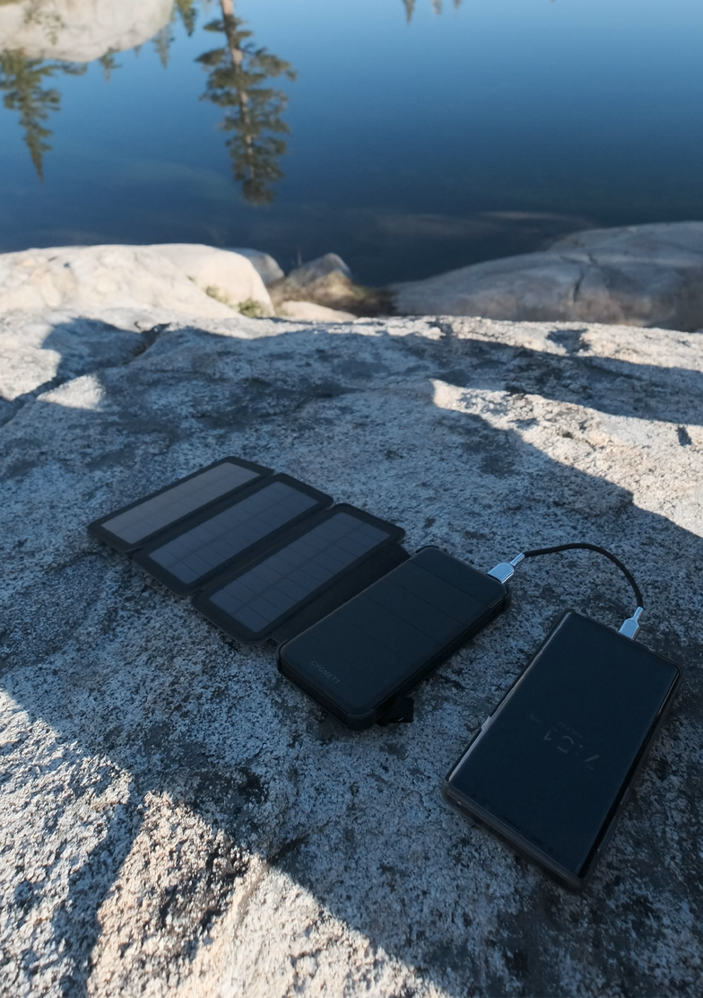 8,000 mAh Power Bank with Solar Panels