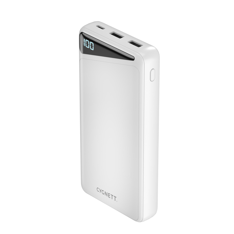 20,000 mAh Power Bank - White - Cygnett (AU)