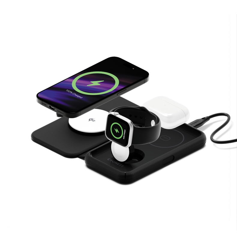 MagTravel 3-in-1 Wireless Charger - Cygnett (AU)