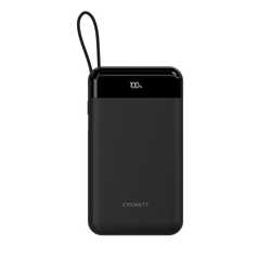 40,000mAh Power Bank with Integrated USB-C Cable - Black - Cygnett (AU)