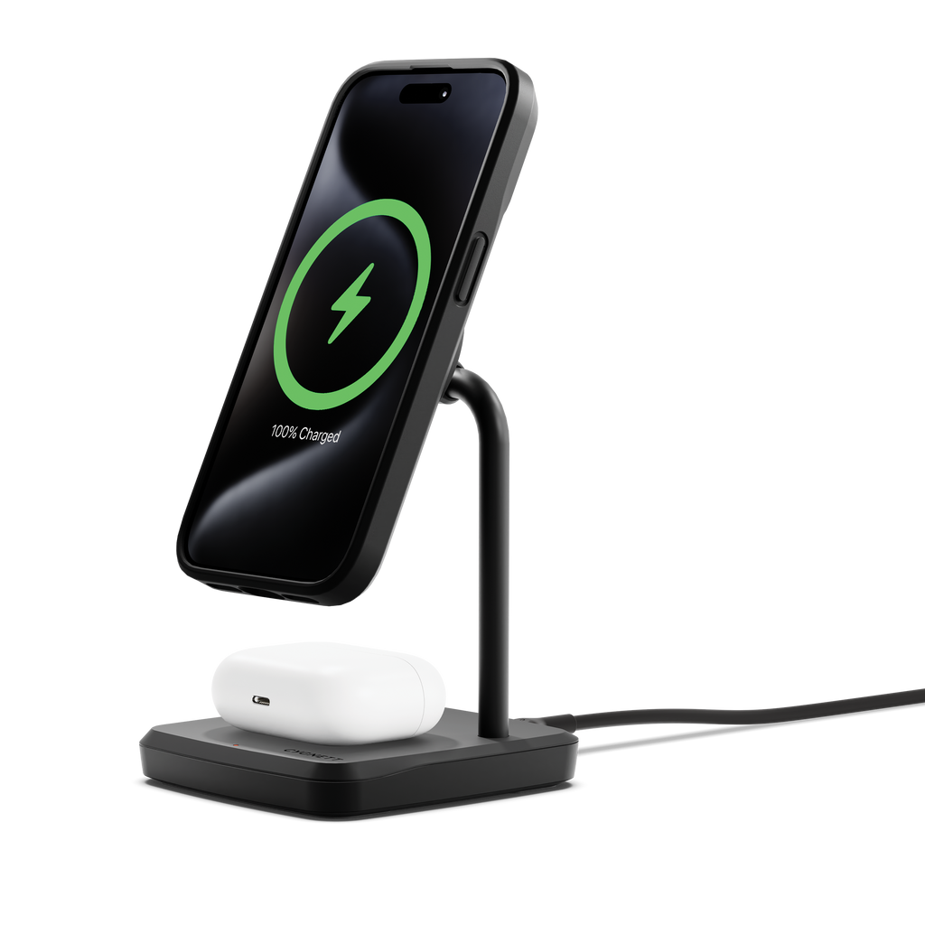 2-in-1 Magnetic Wireless Charger – Cygnett