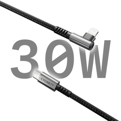 Right Angle Lightning to USB-C Cable - 1M - Cygnett (AU)