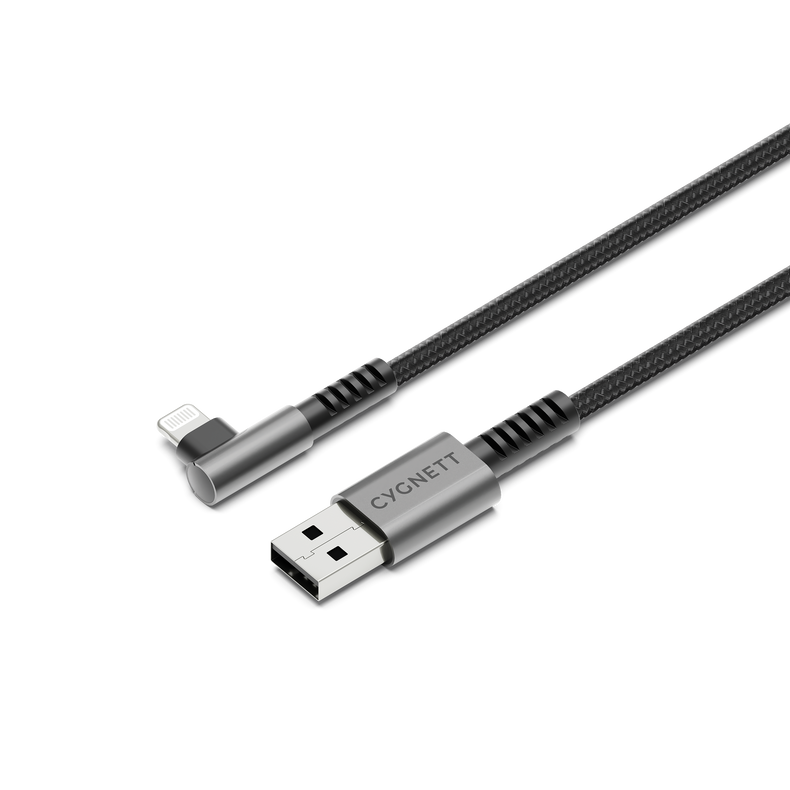 Right Angle Lightning to USB-A Cable - 1M - Cygnett (AU)