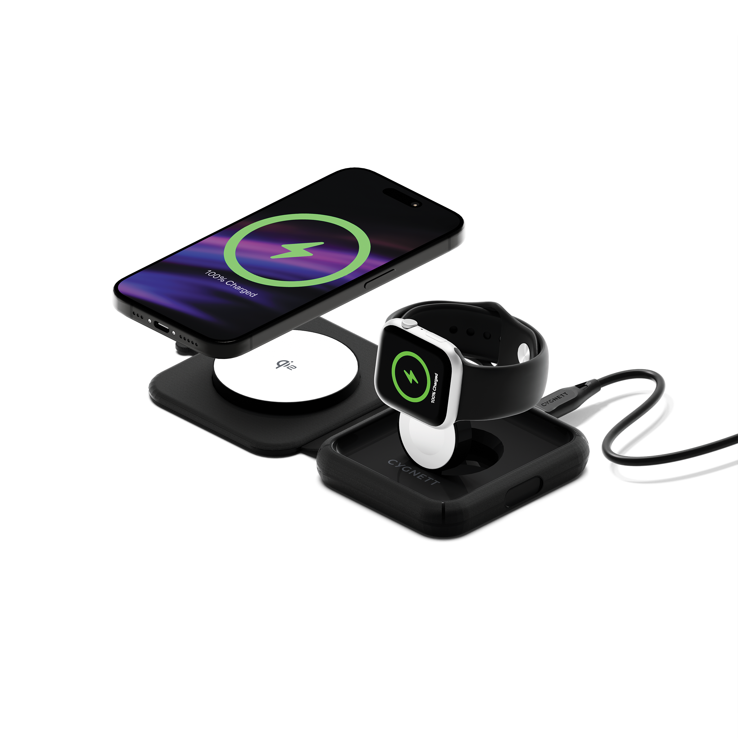 MagTravel 2-in-1 Wireless Charger - Cygnett (AU)