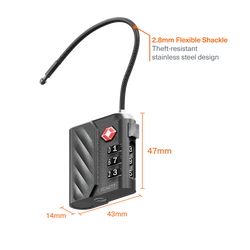 Bluetooth® TravelTag TSA Lock with USB-C Recharging - Cygnett (AU)