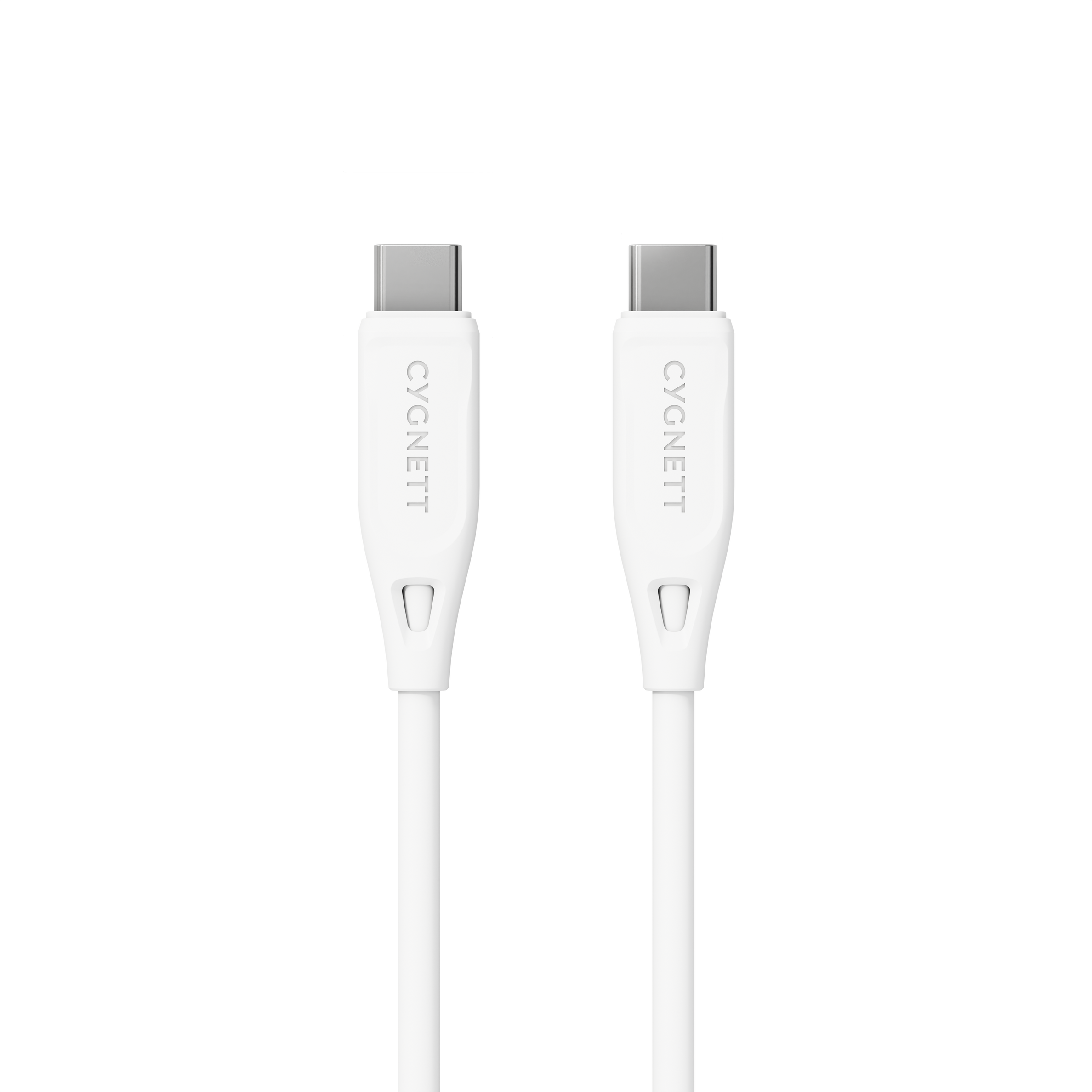 Charge & Connect USB-C To USB-C (USB 2.0) Cable - White 2.2m - Cygnett (AU)