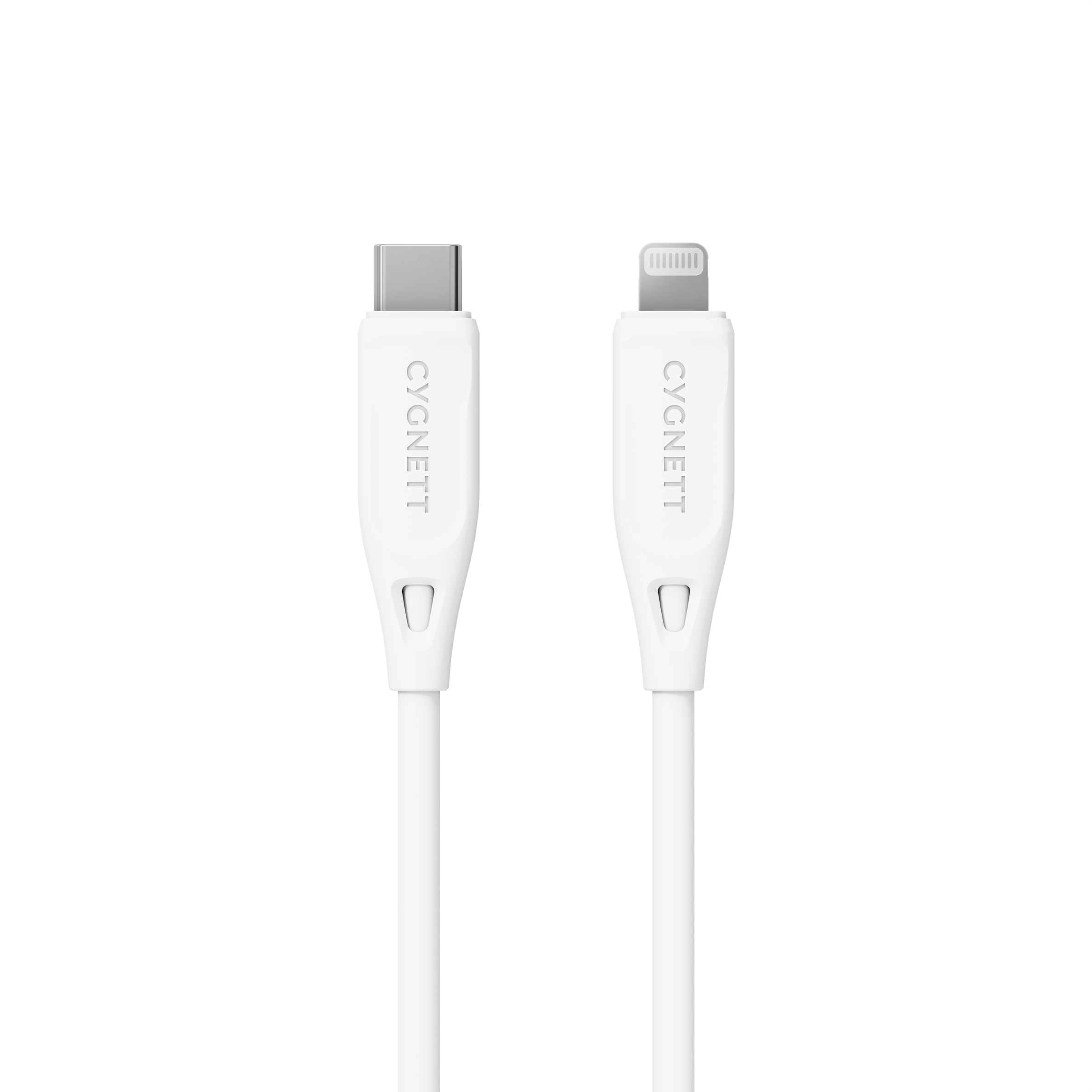 Charge & Connect Lightning To USB-C Cable - White 1.2m - Cygnett (AU)