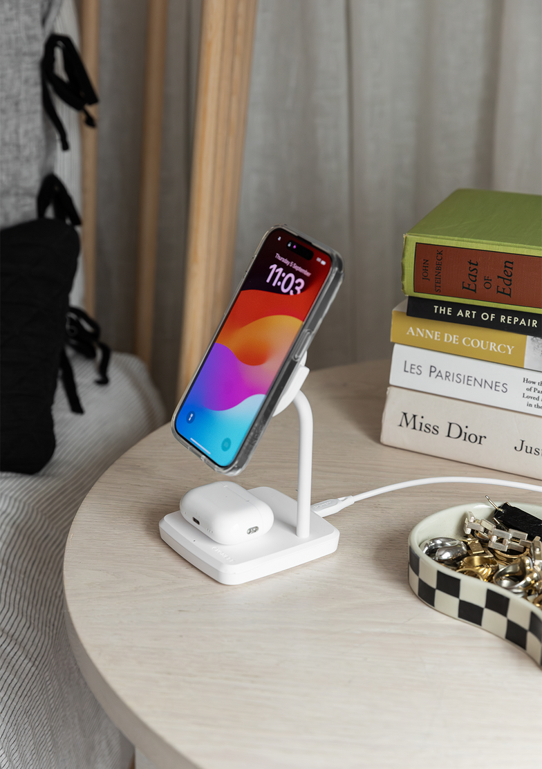 2-in-1 Magnetic Wireless Qi2.0 Charger