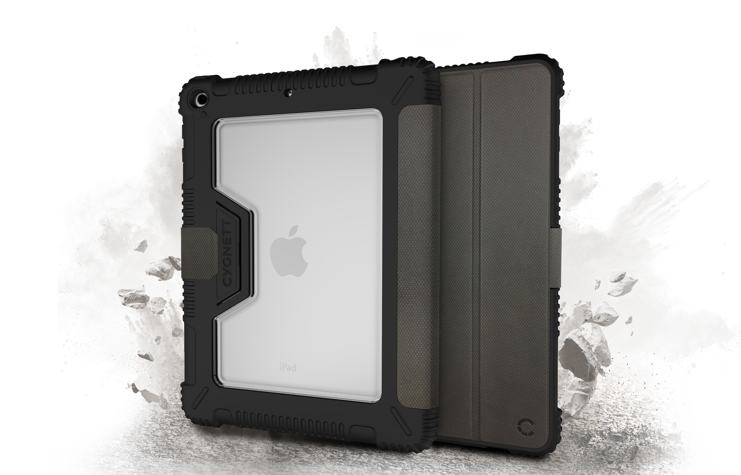 iPad 10.2" Protective Case - Black/Charcoal - Cygnett (AU)